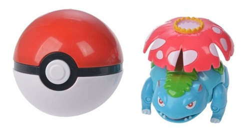 Kit Pokemon Articulado E Pokebola Brinquedo Montar Crianças